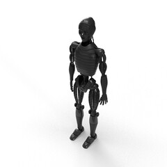 robot on white background