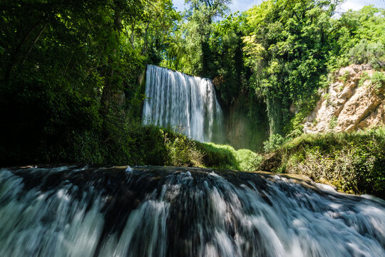 Waterfall at the Monasterio de Piedra, Arag&oacute;n, Spain