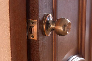 Obraz premium Locks for interior doors. Installation of doors and locks.