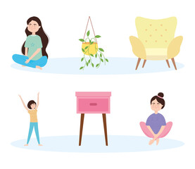 women and decorations