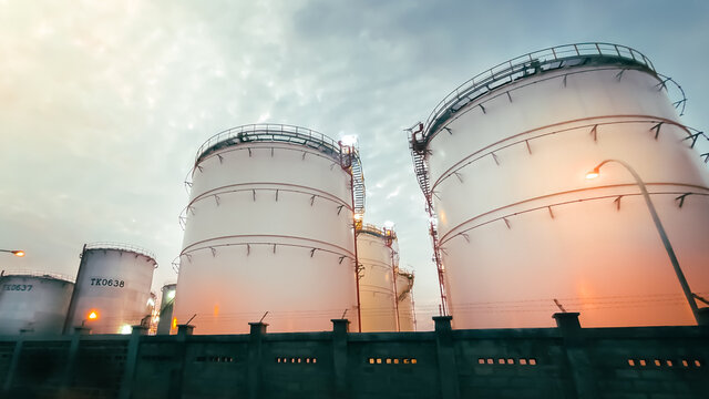 an oil refinery tube from a chemical, gas or petroleum plant or named Kilang Minyak Balongan Pertamina