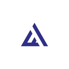 Triangle logo Simple, Elegant, and Luxurious Logo Design letter AF