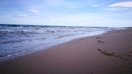 beach in the morning