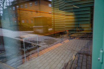 Stockholm, Sweden March 6, 2021 on the grounds of the Stockholm University.