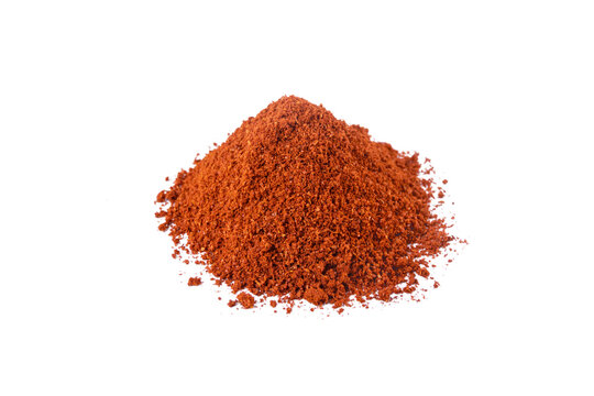 Tandoori Masala mix of spices heap isolated on white background. Spices and food ingredients.
