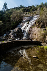 A Chancis lookout, waterfall and wharf, Sober, Galicia, Spain: viewpoints Sil river
