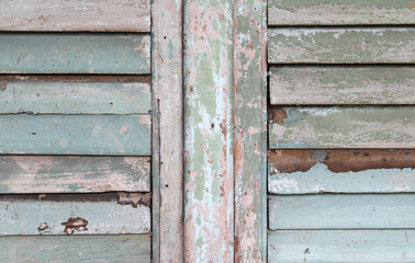 The old shutter window texture background.