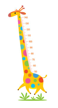 Giraffe meter wall or height chart or wall sticker
