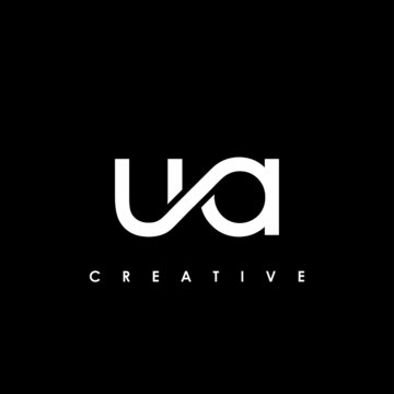 UA Letter Initial Logo Design Template Vector Illustration