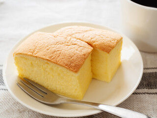 台湾カステラとコーヒー