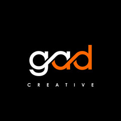 GAD Letter Initial Logo Design Template Vector Illustration