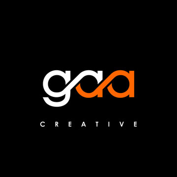 GAA Letter Initial Logo Design Template Vector Illustration