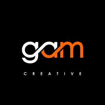 GAM Letter Initial Logo Design Template Vector Illustration