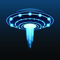 Unidentified Flying Object Alien Ufo Vector Icon Symbol © Дмитрий