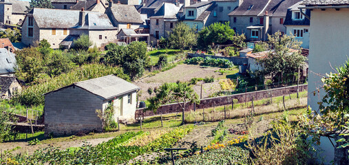 Village in the valley