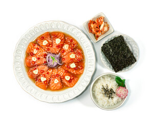 Pickled Salmon Korean Soy Sauce Marinated Korean Food