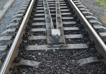 The rails are in perspective.