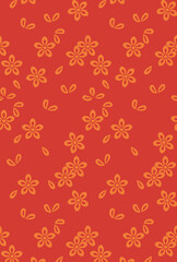 平安有職文様_散梅花（ちりばいか）_壁紙・カラー