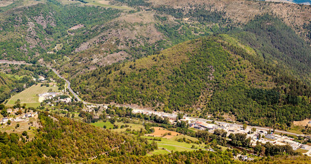 Village in the valley