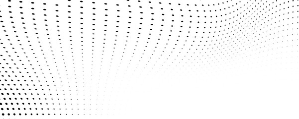 The halftone texture is monochrome. Chaotic waves of black dots on a white background
