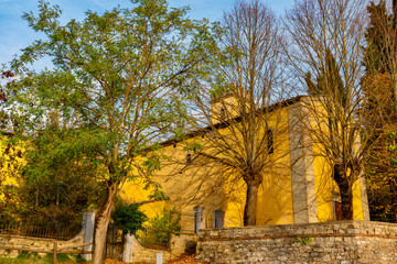 Chianti vineyards in autumn