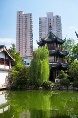 shanghai confucius temple kui xing pagoda and pond