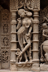 hindu temple sculpture of indian god