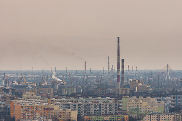 Gdańsk - industrial and urbanized