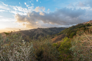 sunset over the Monteverde Cloud Forest Reserve, Costa Rica