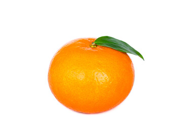 Fresh orange isolated on white background