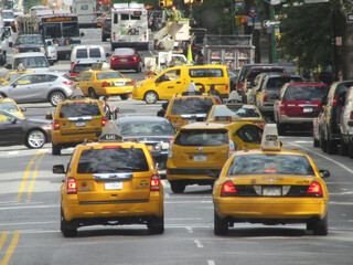 Obraz na płótnie Canvas city taxi