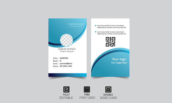 Corporate Identity Card Design - Modern , Unique, Creative Official  Card  Templates