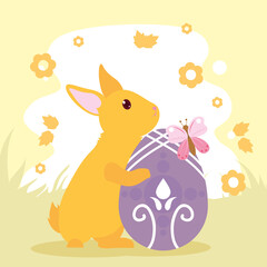 Happy easter rabbit