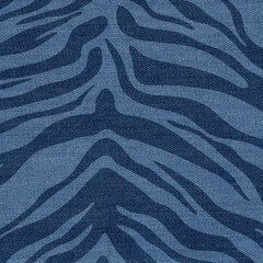 Deep blue denim modern backdrop with tiger prints