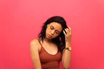 Fototapeta premium ハーフ女性のポートレート