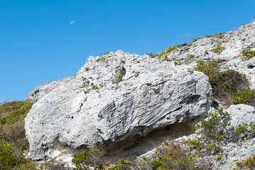 Grand Turk Island Rock And The Moon