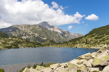 Pirin Mountain and Fish Banderitsa lake, Bulgaria