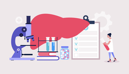 Hepatology concept