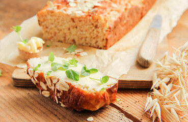 Haferflocken Brot Glutenfrei
