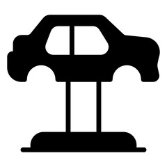 

Car body repair icon, solid editable style



