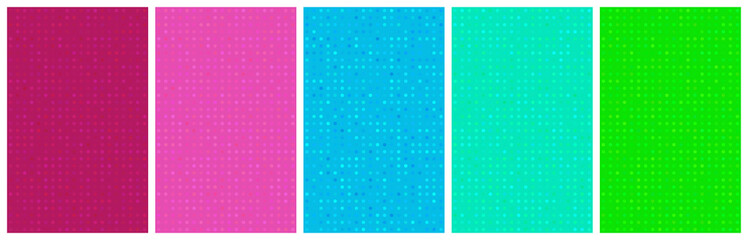Abstract Background Set 2 with random dots and futuristic Cyberpunk color scheme e.g. for book and ebook cover design and more