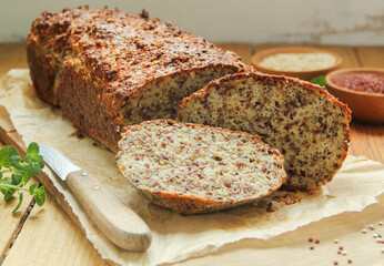Quinoa Chia Eiweißbrot Kohlenhydrate Low Carb Brot 