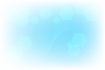 White Blue background with medical technology concept