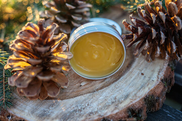 home made organic natural spruce pine tree resin  oitment salve cream  - 418762329
