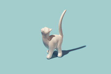 Porcelain Cat Figurine