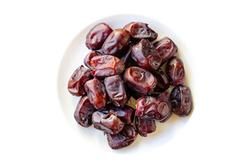 date fruit sweet dried fruit healthy tasty snack meal diet top view copy space  food background...
