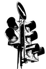 Traffic Lights with the Traffic Sign Posterized