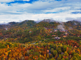 Mountains with sky view