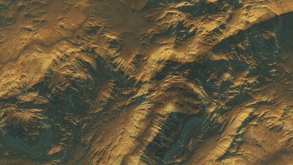 abstract aerial view, abstract cosmic texture, top view of alien planet, texture of th exo planet, abstract texture 3d render