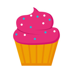 pink sweet cupcake